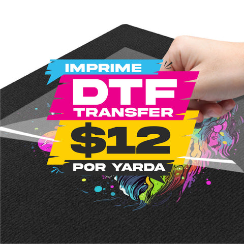 DTF Transfers (DTF Textil) - Por Yarda