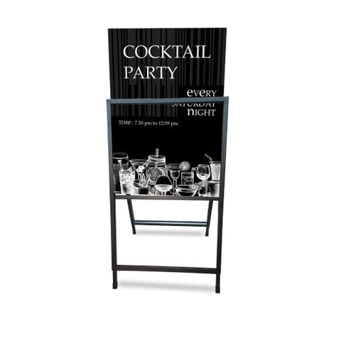 Display Tipo A - Doble Cara - Metal - 24”x36”