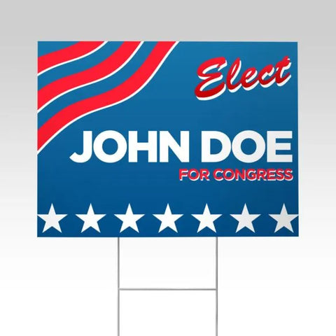 Yard Sign - Doble Cara - Coroplast- 24”x18”