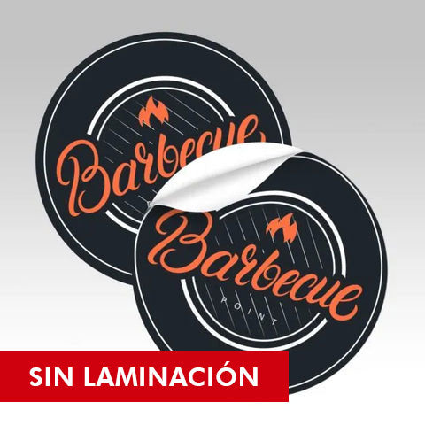 Stickers Sin Laminación - Vinyl Autoadhesivo Impreso a Full Color